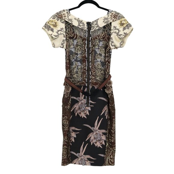 Beguile By Byron Lars Noemi Dress Womens 2 Brown Romantic Feminine Boho Coquette - Picture 2 of 16